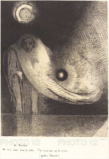 Le Buddha, 1895. Creator: Odilon Redon.