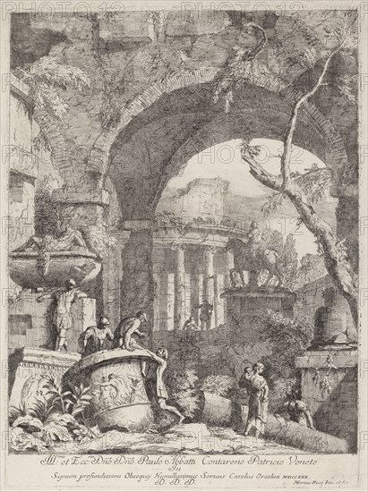 Capriccio: Ruins. Creator: Marco Ricci.