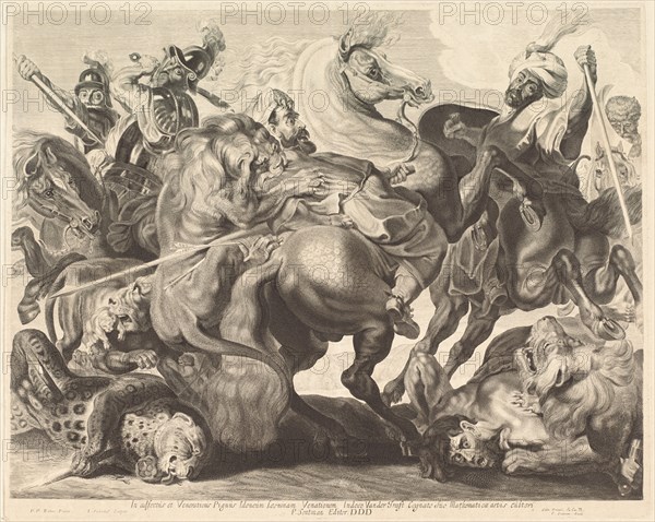 A Lion Hunt. Creator: Jonas Suyderhoef.