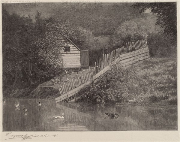 A Duck Pond, 1906. Creator: Henry Wolf.