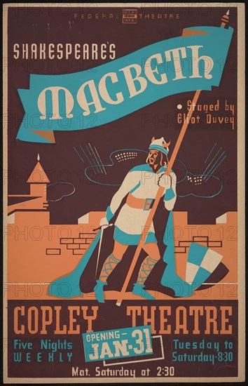 Macbeth, Boston, 1939. Creator: Unknown.