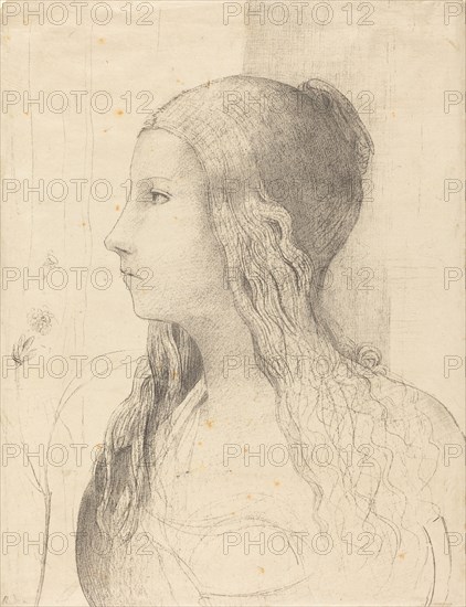 Brunnhilde, 1894. Creator: Odilon Redon.