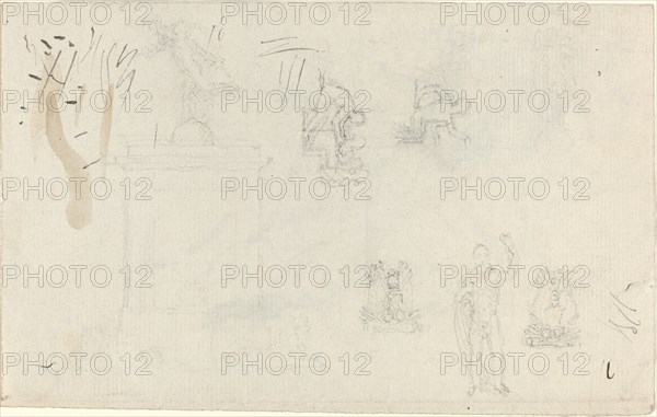 Sheet of Studies. Creator: John Flaxman.