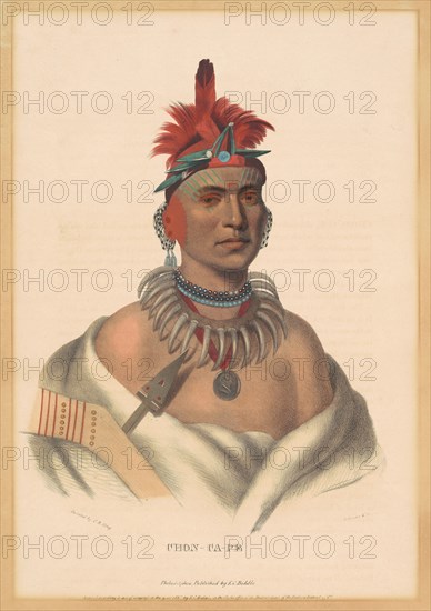 Chon-Ca-Pe, 1837. Creator: Albert Newsam.