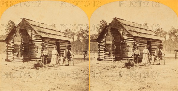 Log cabin, c1850-c1930. Creator: Unknown.