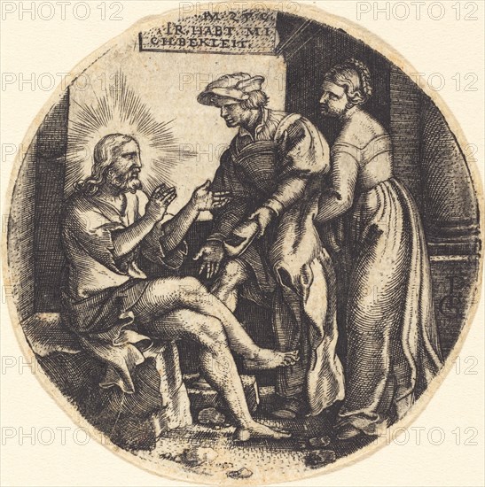 To Clothe the Naked. Creator: Georg Pencz.