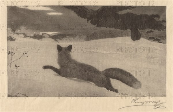 Winter, the Fox Hunt. Creator: Henry Wolf.