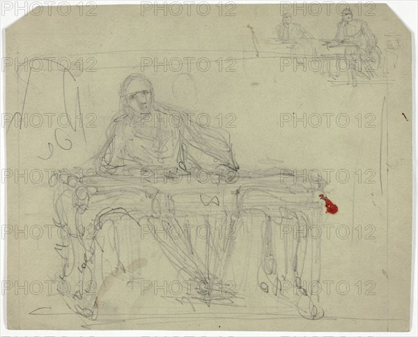 Man at Writing Desk, n.d. Creator: Unknown.