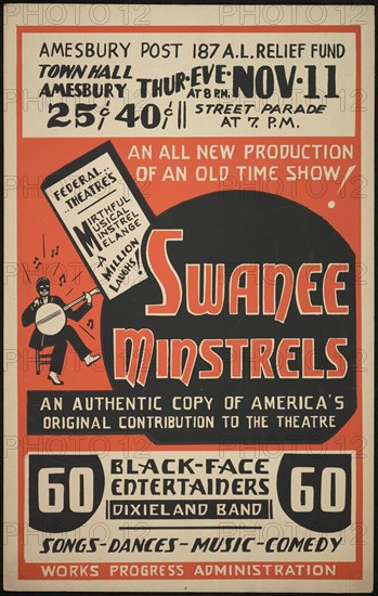 Swanee Minstrels, [193-]. Creator: Unknown.