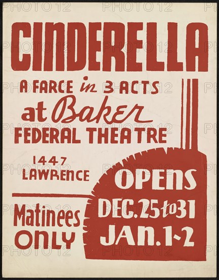 Cinderella, Denver, 1936. Creator: Unknown.