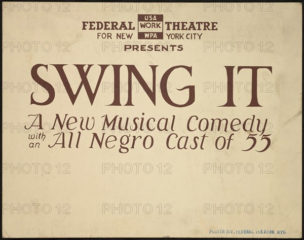 Swing It, New York, 1937. Creator: Unknown.