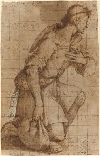 Kneeling Shepherd. Creator: Jacopo Ligozzi.