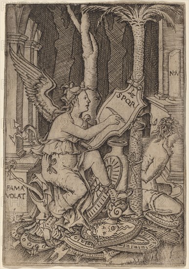 Fama, c. 1507. Creator: Nicoletto da Modena.