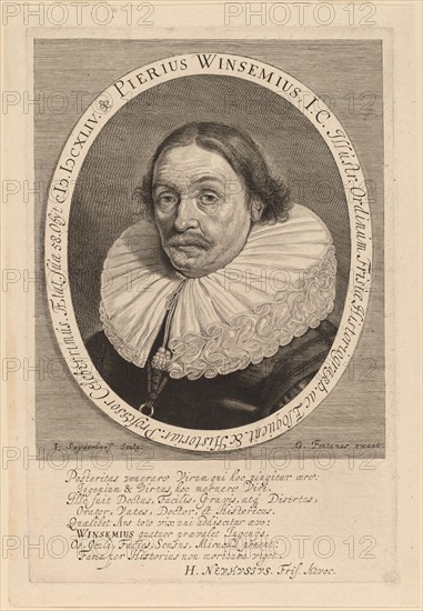 Petrus Winsemius. Creator: Jonas Suyderhoef.