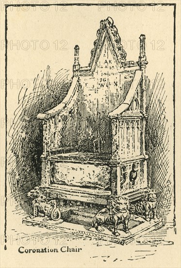 'Coronation Chair', c1897. Creator: Unknown.