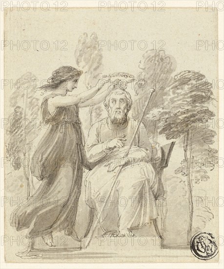 Crowning Homer, n.d. Creator: Thomas Stothard.