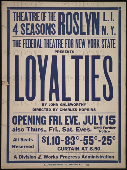 Loyalties, Roslyn, NY, 1938. Creator: Unknown.
