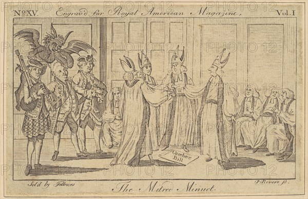 The Mitred Minuet, 1774. Creator: Paul Revere.