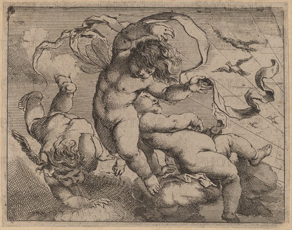 Three Flying Putti. Creator: Cornelis Schut I.