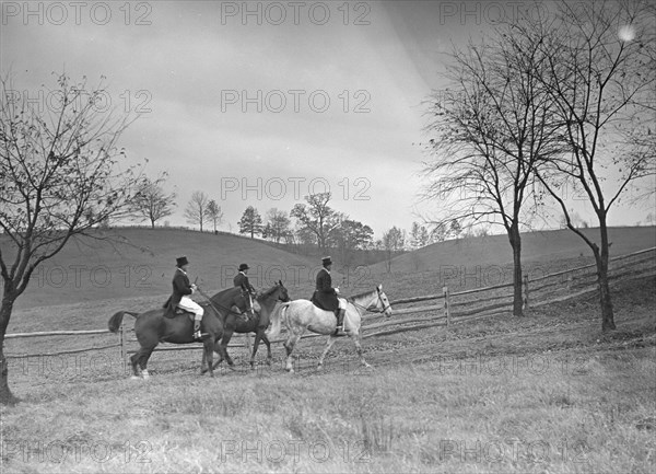 Cutting hunt, 1933 Nov. Creator: Arnold Genthe.