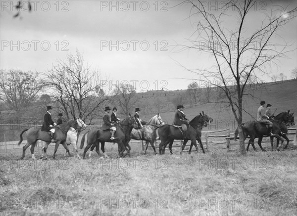 Cutting hunt, 1933 Nov. Creator: Arnold Genthe.