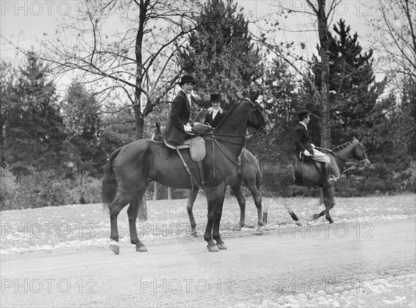 Cutting hunt, 1933 Nov. Creator: Arnold Genthe.