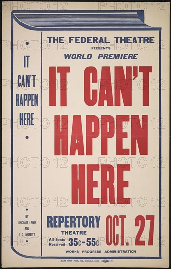 It Can't Happen Here, [193-]. Creator: Unknown.