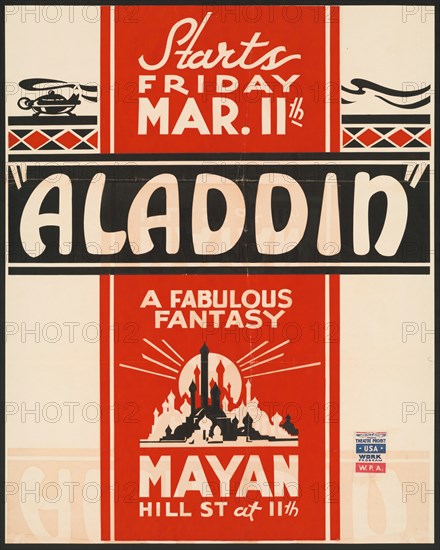 Aladdin, Los Angeles, [193-]. Creator: Unknown.