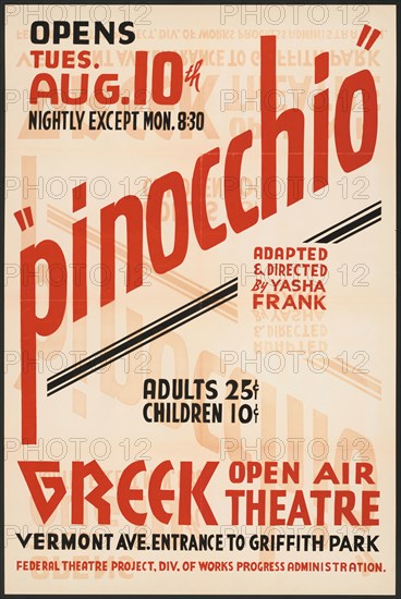 Pinocchio, Los Angeles, 1937. Creator: Unknown.
