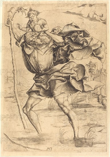Saint Christopher, c. 1500. Creator: Master MZ.