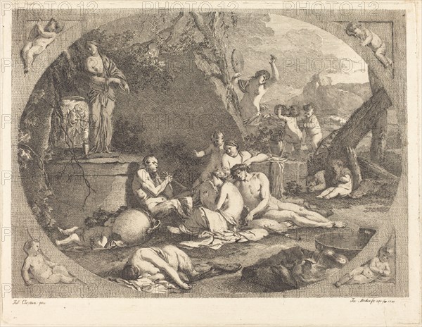 Bacchanal, 1770. Creator: Jacob Wilhelm Mechau.