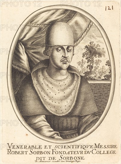 Robert de Sorbon. Creator: Balthasar Moncornet.