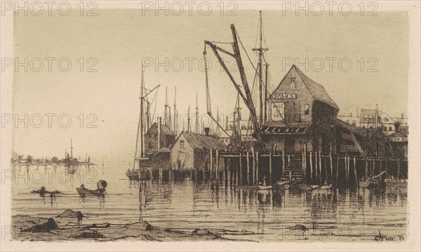 Old Boat-House, 1881. Creator: Charles A Platt.
