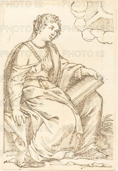 Sibylla Persica, 1625. Creator: Jacques Stella.