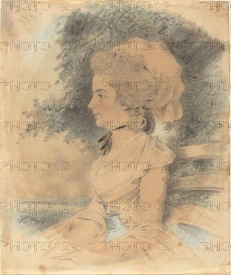 Mrs. George Mills, 1783. Creator: John Downman.