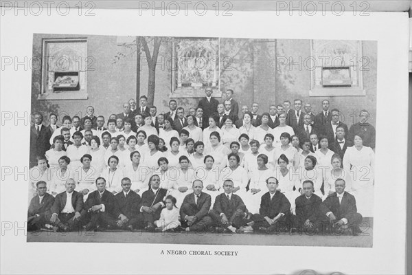 A Negro choral society, 1922. Creator: Unknown.