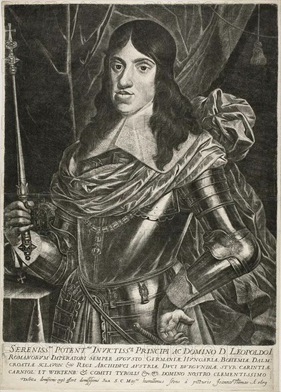 Emperor Leopold I, c. 1659. Creator: Jan Thomas.
