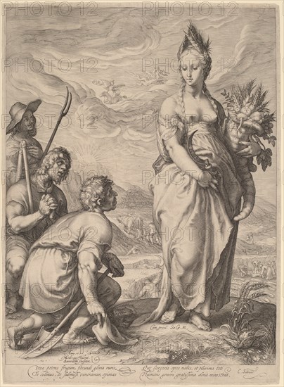 The Cult of Ceres, 1596. Creator: Jan Saenredam.