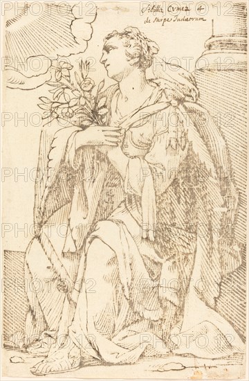 Sibylla Cimmeria, 1625. Creator: Jacques Stella.