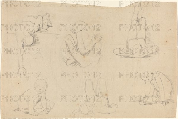 Studies of a Male Figure. Creator: John Flaxman.