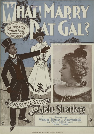 'What! Marry dat gal?', 1899.  Creator: Unknown.