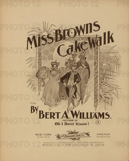 'Miss Brown's cake-walk', 1896. Creator: DeKalb.