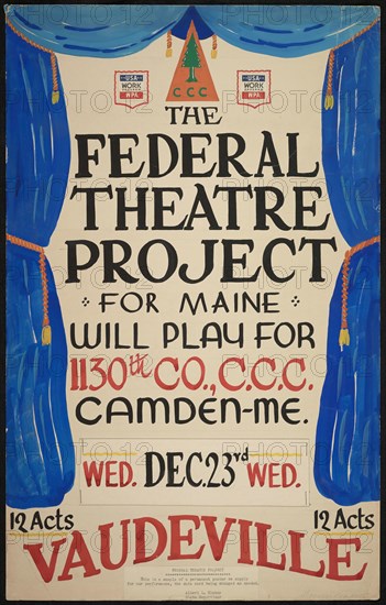 Vaudeville, Camden, ME, [193-]. Creator: Unknown.