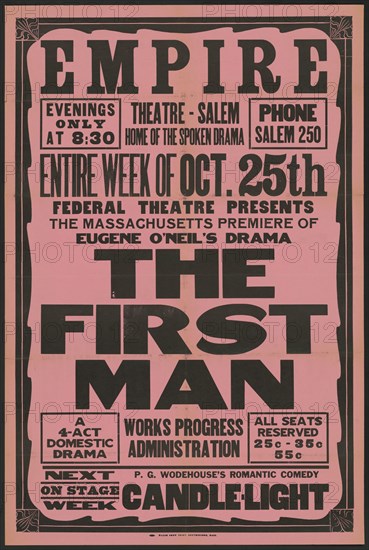 The First Man, Salem, MA, 1937. Creator: Unknown.