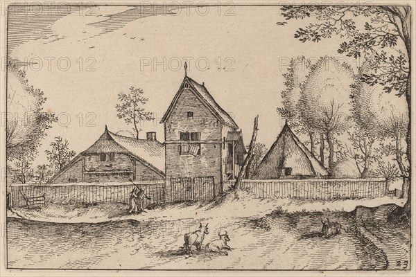 Large Walled Farm. Creator: Claes Jansz Visscher.