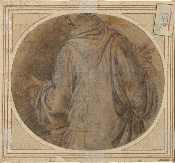 A Monk [verso], c. 1500. Creator: Fra Bartolomeo.