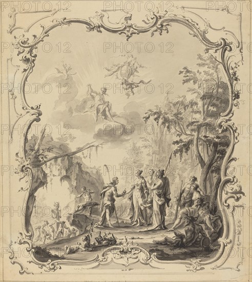 The Judgment of Paris, c. 1745. Creator: Unknown.