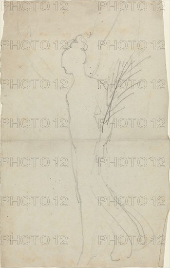 Striding Female with Palm. Creator: John Flaxman.