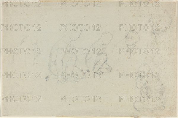 Studies of a Kneeling Boy. Creator: John Flaxman.
