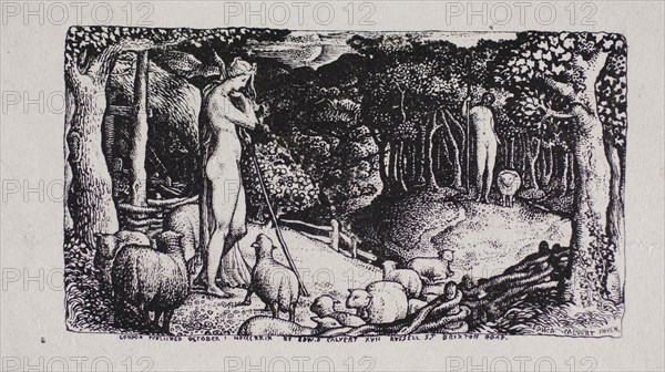 Ideal Pastoral Life, n.d. Creator: Edward Calvert.